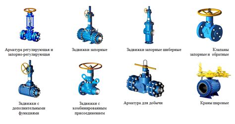 Классификация запорной арматуры по типу