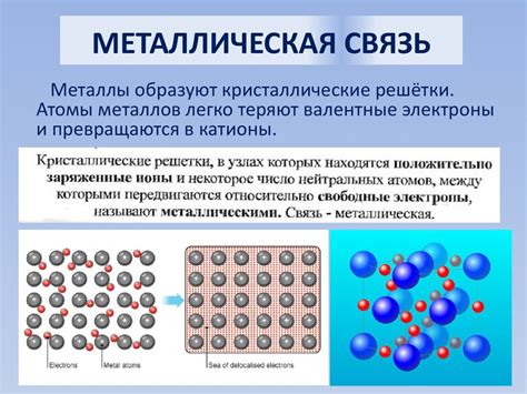 Металлическая связь: прочность и температура плавления