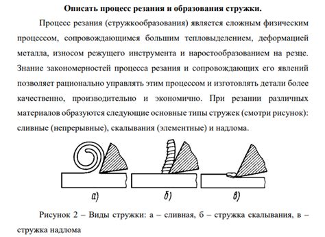 Непрерывные спиральные стружки и особенности их образования