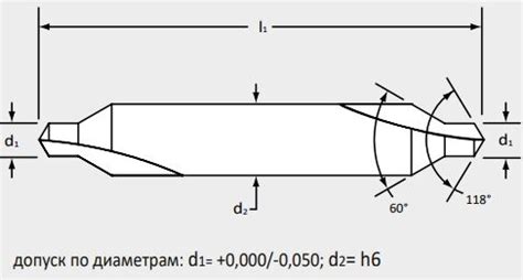 Обработка заготовки для центровочного сверла