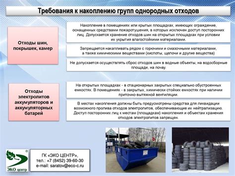 Организация мест для накопления металлолома