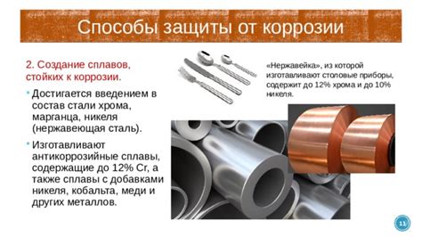 Примеры двух металлов, подходящих для защиты никеля