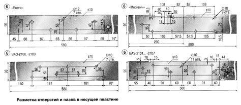 Разметка пазов и отверстий