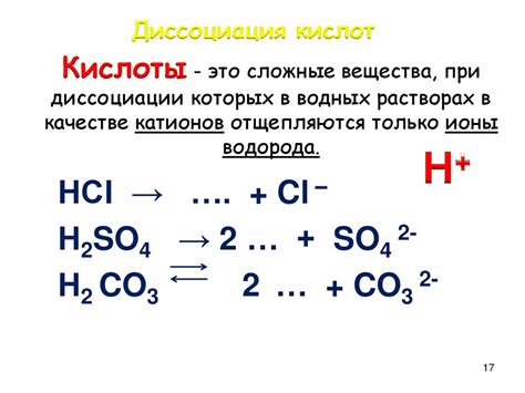 Роль катионов металла в диссоциации электролита