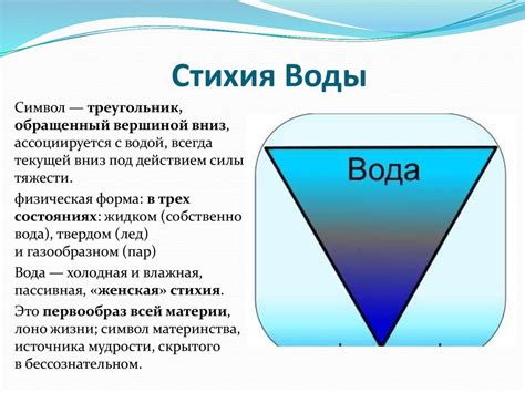 Стихия воды в пятиэлементной системе