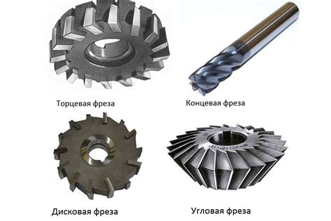 Фрезы для обработки металла: основные типы