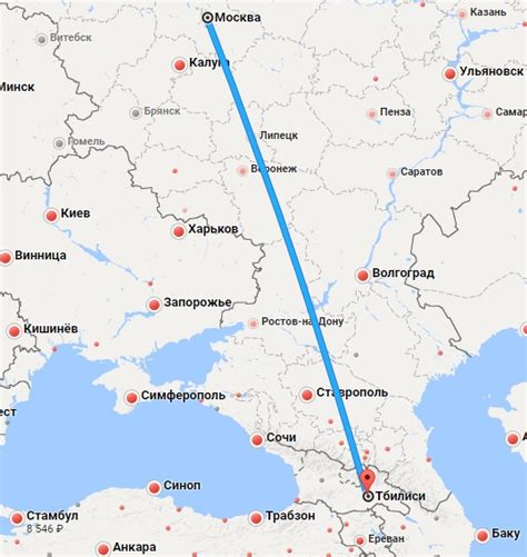 Авиаперелет из Москвы в Тбилиси