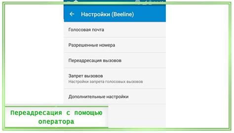 Активация сервиса переадресации вызовов: пошаговая инструкция
