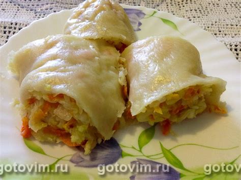 Ароматный утиный рулет с овощами