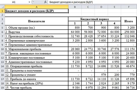 Бюджетирование доходов и расходов
