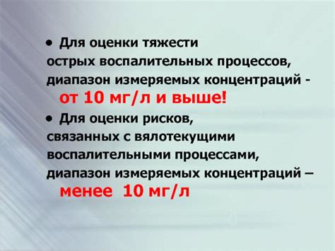 Важность правильной оценки результатов при обнаружении воспалительных процессов