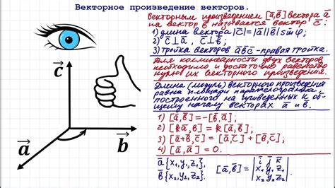 Векторное произведение векторов: особенности и применение