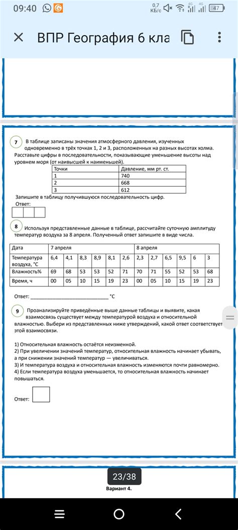 Взаимосвязь между температурой организма и ощущением при парении ног