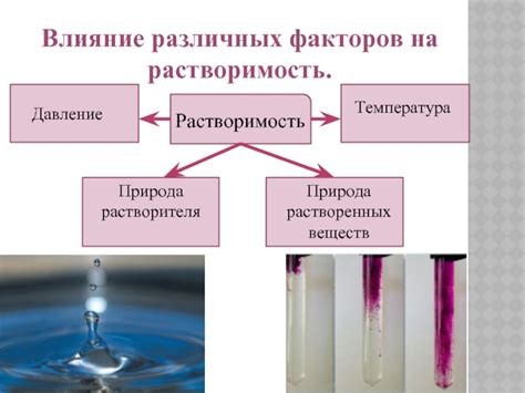 Влияние основных факторов на растворимость бензола