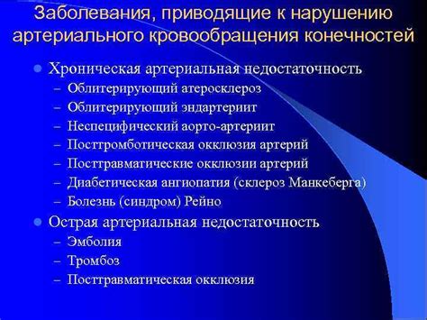 Возможные заболевания, приводящие к отечности