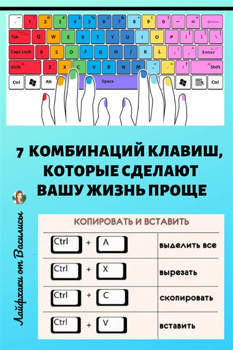 Выбор сочетания клавиш