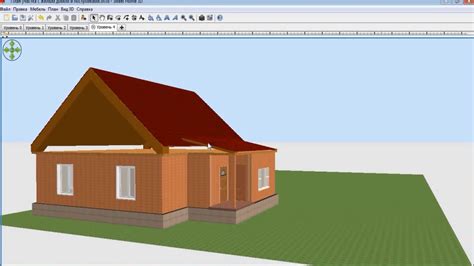Выбор типа крыши в Sweet Home 3D