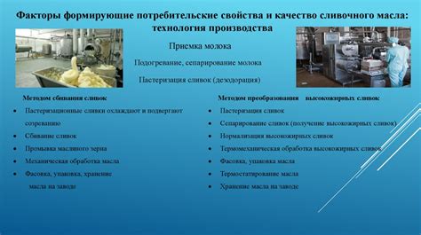 Добавление масла и сливок