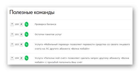 Дополнительные функции и возможности сети Волна Мобайл