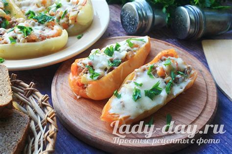 Запеченный перец с фаршем