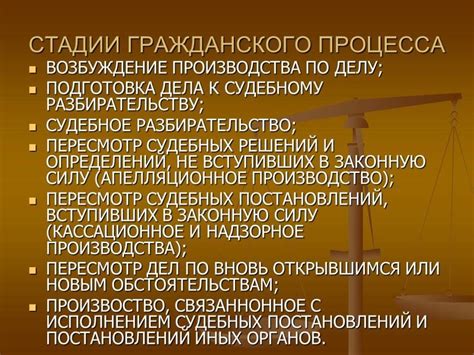 Защита прав и интересов сторон в процессе гражданского разбирательства