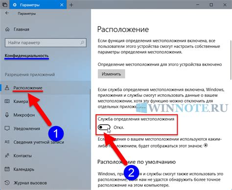 Защитите свою приватность: отключение функции определения местоположения в настройках профиля