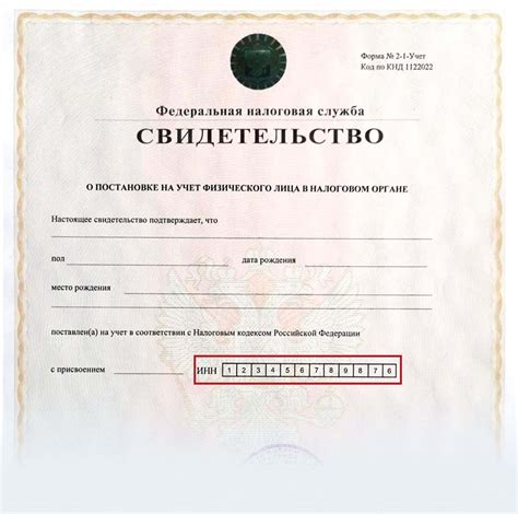 Значение ИНН в идентификации