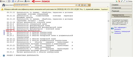 Значение кодов для ИП