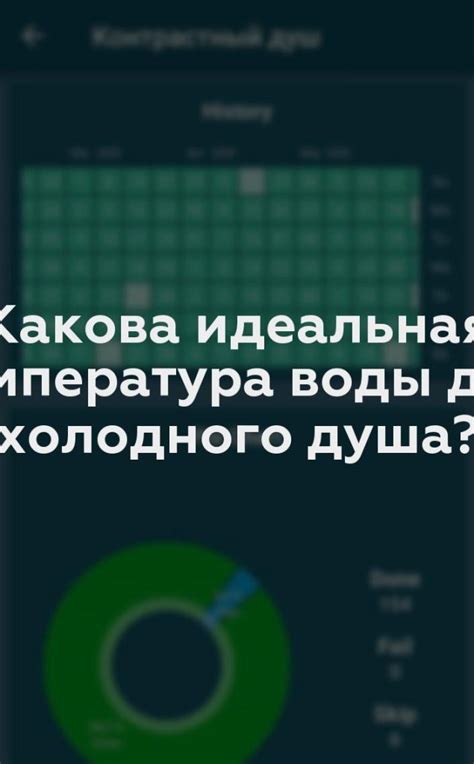 Идеальная температура душа