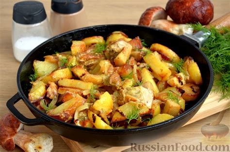 Идеи для приготовления картошки с грибами вариационными методами