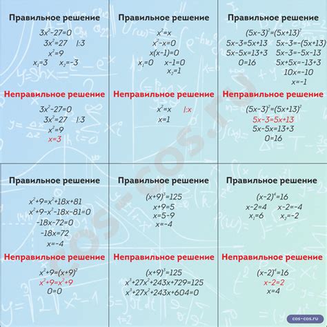 Избегайте частых ошибок при решении проблемы