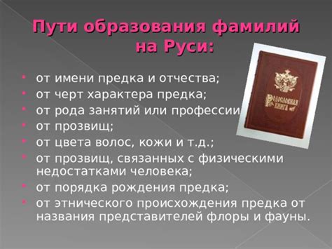 Изменение порядка фамилий