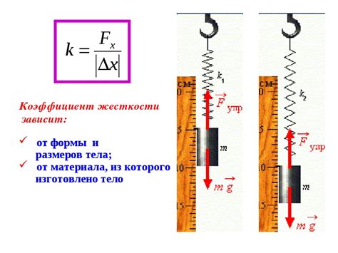 Измерение силы упругости и натяжения пружин