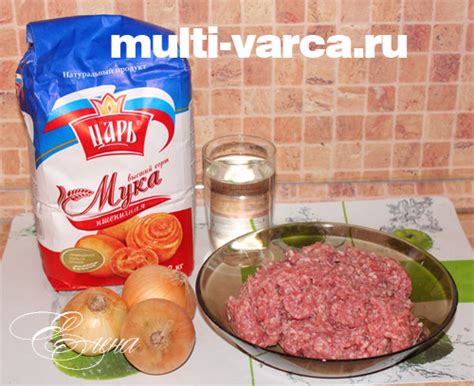 Ингредиенты для приготовления изысканных мант-рулетов