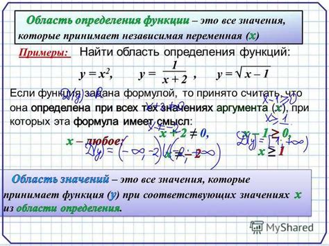Инструкции для определения функции
