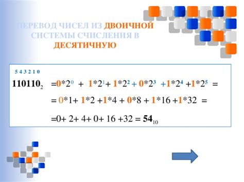 Использование двоичной системы счисления