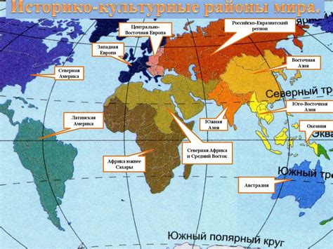 Исторические и культурные особенности материков и континентов