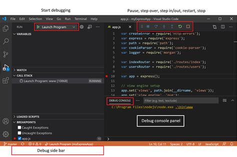 Как вернуть debugger после отключения в Visual Studio Code