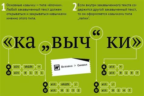 Как правильно использовать кавычки в тексте