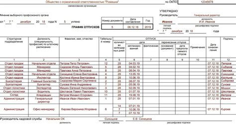 Как правильно оформить график отпусков для самозанятого