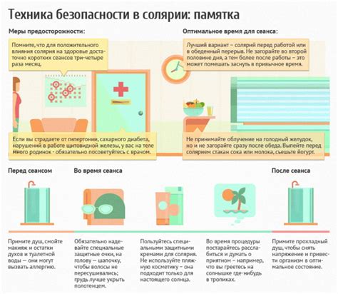 Как уменьшить возможные неблагоприятные последствия во время посещения солярия