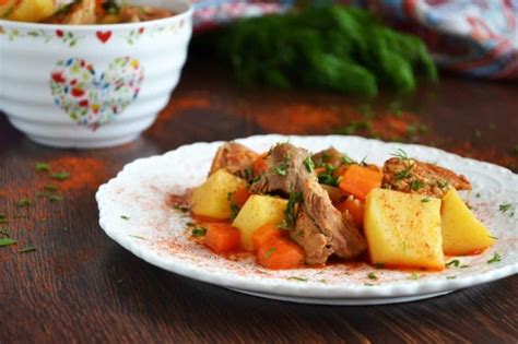 Картофель с мясом