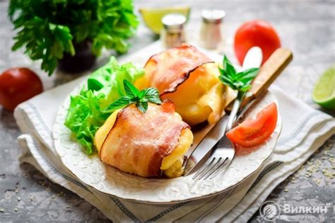 Картошка с беконом и сыром