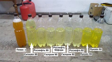 Качество топлива разных производителей