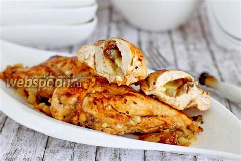 Куриные фаршированные шампиньоны с грибами