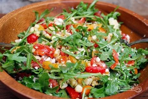 Легкие салаты с рукколой