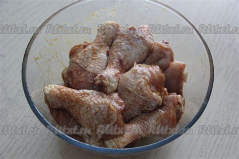 Маринование курочки в соусе майонез
