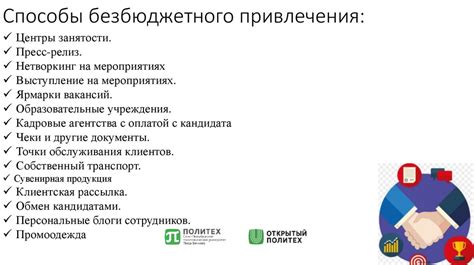 Методы привлечения кандидатов
