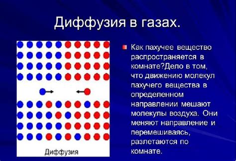 Механизмы диффузии в газах