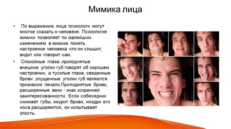 Мимика и взгляд